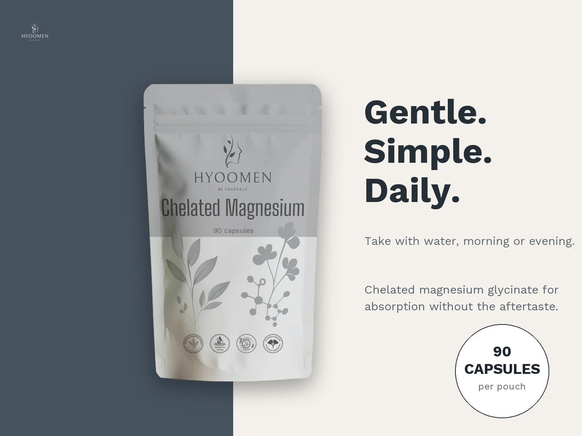 Magnesium Glycinate Capsules 225mg Hyoomen