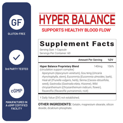 HyperBalance Liver Support – Eucommia Bark, Senna & Wild Chrysanthemum (60 capsules)