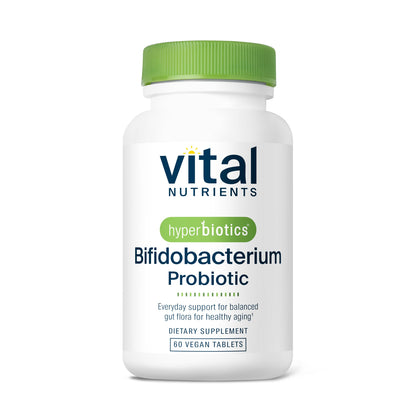 Hyperbiotics Vital Nutrients Bifidobacterium Probiotic | 7 Targeted Strains | Supports Immune and Digestive Health for Older Adults | Shelf-Stable | Vegan | 60 Tablets