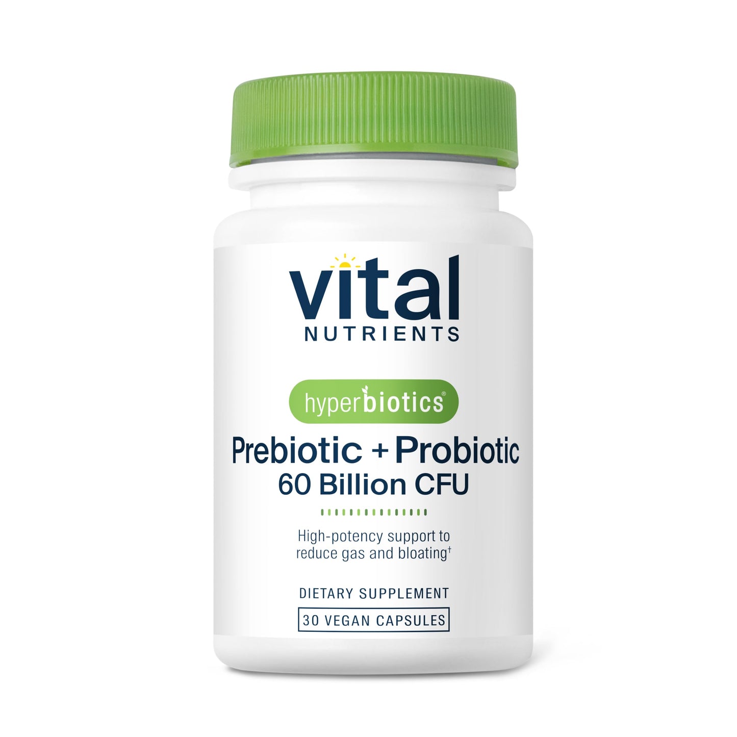 Hyperbiotics Vital Nutrients Prebiotic & Probiotic – 60B CFU, 30 Vegan Capsules