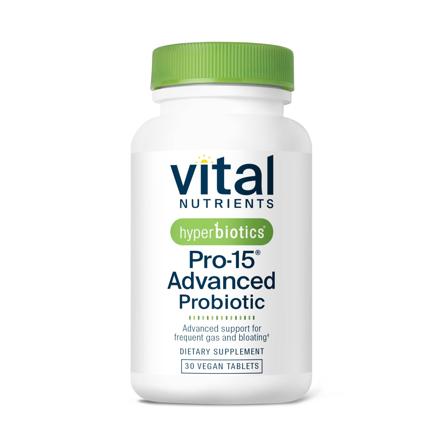 Hyperbiotics Vital Nutrients Pro-15 Probiotics – 15 Strains + Kiwifruit | 30 Vegan Tablets