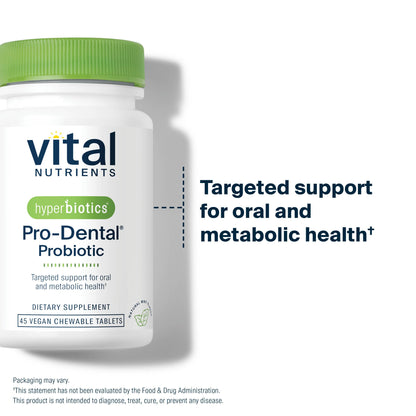 Hyperbiotics Vital Nutrients Pro Dental Probiotic | Clinically Studied BLIS K12 & M18 | 45 Mint Tablets