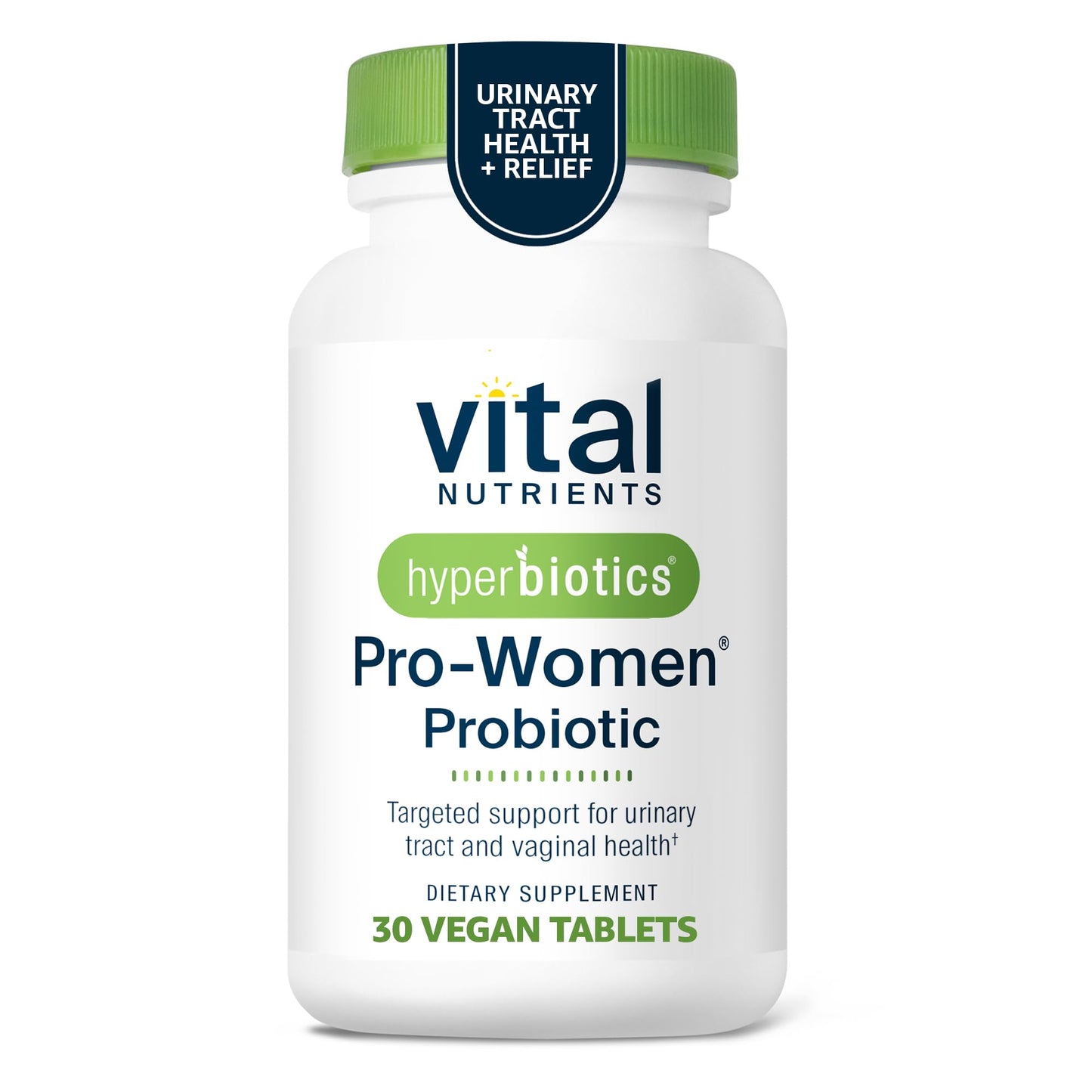 Hyperbiotics Vital Nutrients Pro Women Probiotics – Vaginal & Urinary Health | 6 Strains | 30 Vegan Tablets