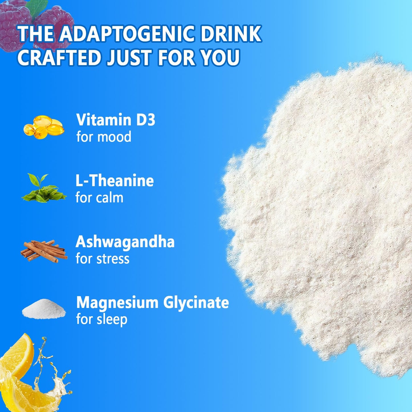 HyperCalm Cortisol Balance Drink with Magnesium Glycinate, Ashwagandha & L-Theanine