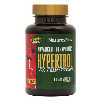 Natures Plus Hypertrol Rx Blood Pressure – 60 Vegetarian Tablets | Magnesium & Chromium | Gluten-Free