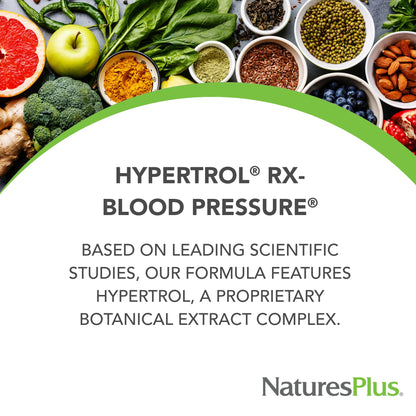 Natures Plus Hypertrol Rx Blood Pressure – 60 Vegetarian Tablets | Magnesium & Chromium | Gluten-Free