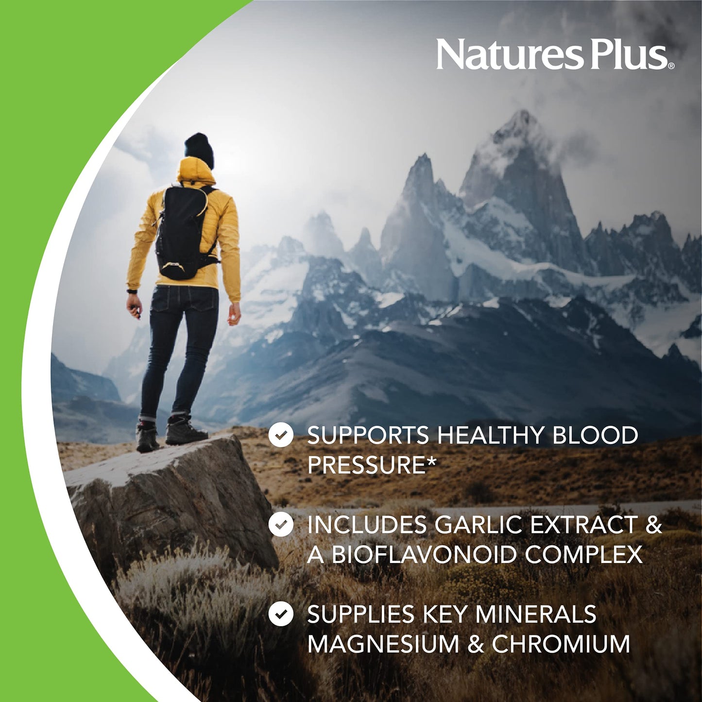 Natures Plus Hypertrol Rx Blood Pressure – 60 Vegetarian Tablets | Magnesium & Chromium | Gluten-Free