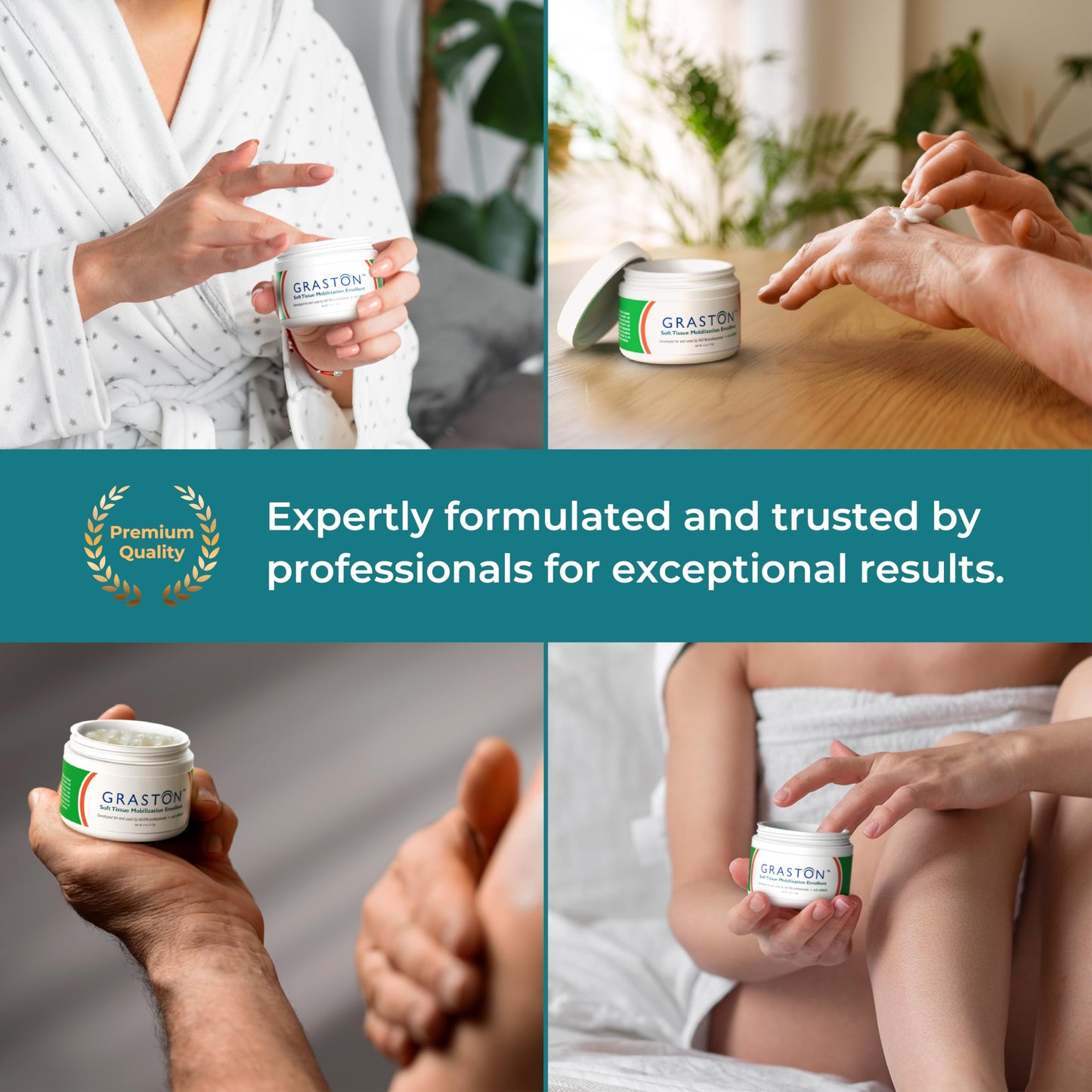Graston Technique Arnica Soft Tissue Emollient – 4oz Jar Pro-Grade Therapy Cream for IASTM, Massage & Recovery | 3-Pack