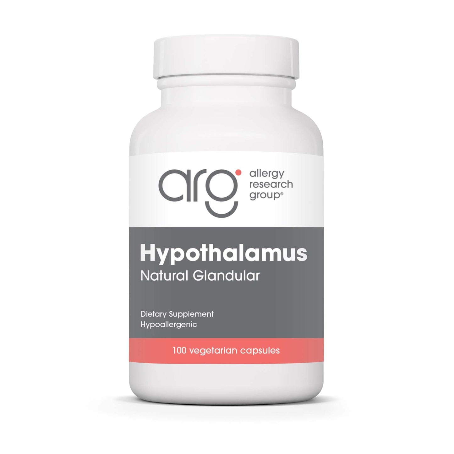 Allergy Research Group Hypothalamus Supplement - Endocrine & Adrenal Support, 500mg Bovine Glandular Vegicaps, 100 Count
