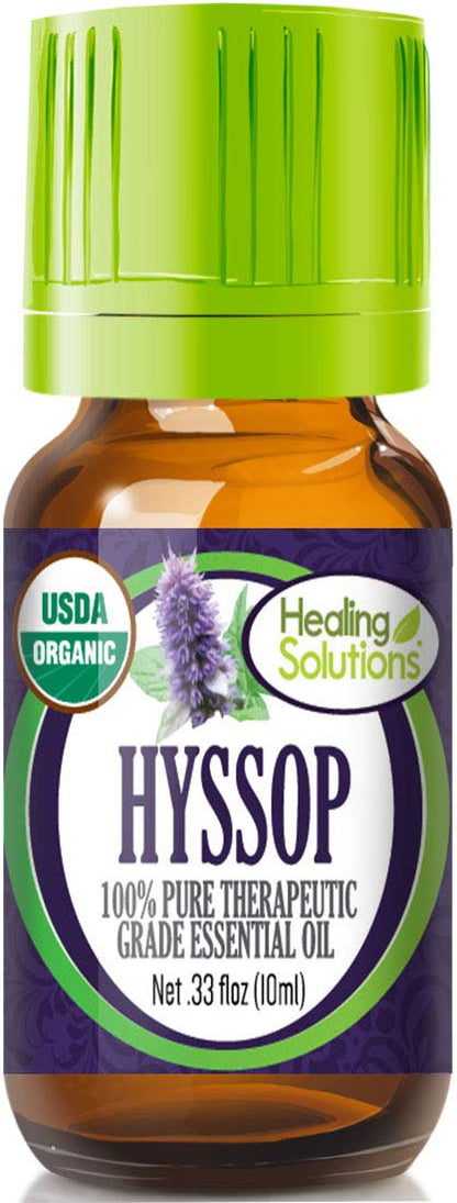 Hyssop Essential Oil 10ml – Organic & Pure | Healing Solutions