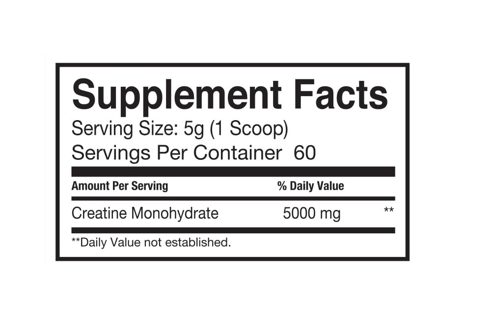 I-Prevail Supplements 100% Pure Creatine Monohydrate Powder Micronized – No Fillers – No Sodium – No Sugar | 5 Grams per Serving | 300 Grams – 60 Servings