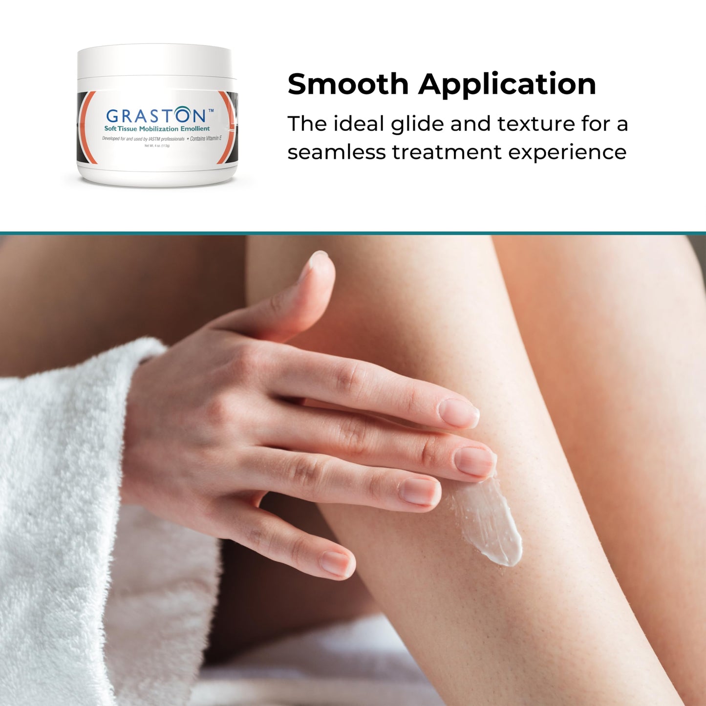 Graston Technique Vitamin E Enriched Emollient - 4oz Jar | IASTM Lotion & Massage Therapy Cream - 6-Pack