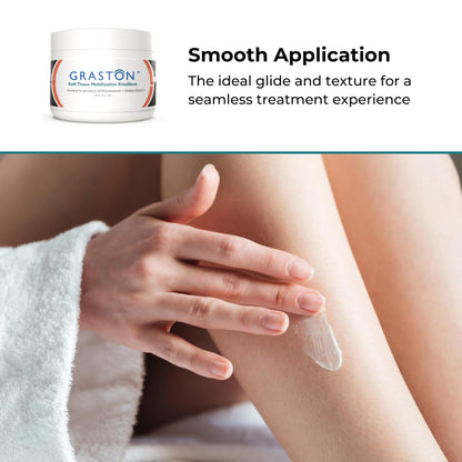 Graston Technique Vitamin E Enriched Emollient - 4oz Jar | IASTM Lotion & Massage Therapy Cream - 6-Pack