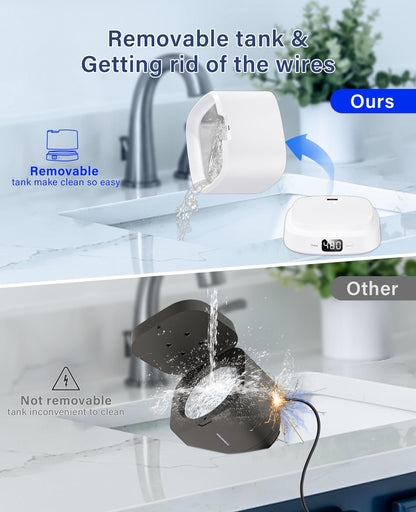 IAULF Ultrasonic Retainer Cleaner Machine – 45kHz Cleaning for Dentures, Aligners, Braces, Jewelry | 319ml (White)