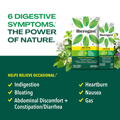 Iberogast Softgels – Herbal Digestive Relief for Occasional Upset (30 ct)
