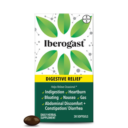 Iberogast Softgels – Herbal Digestive Relief for Occasional Upset (30 ct)