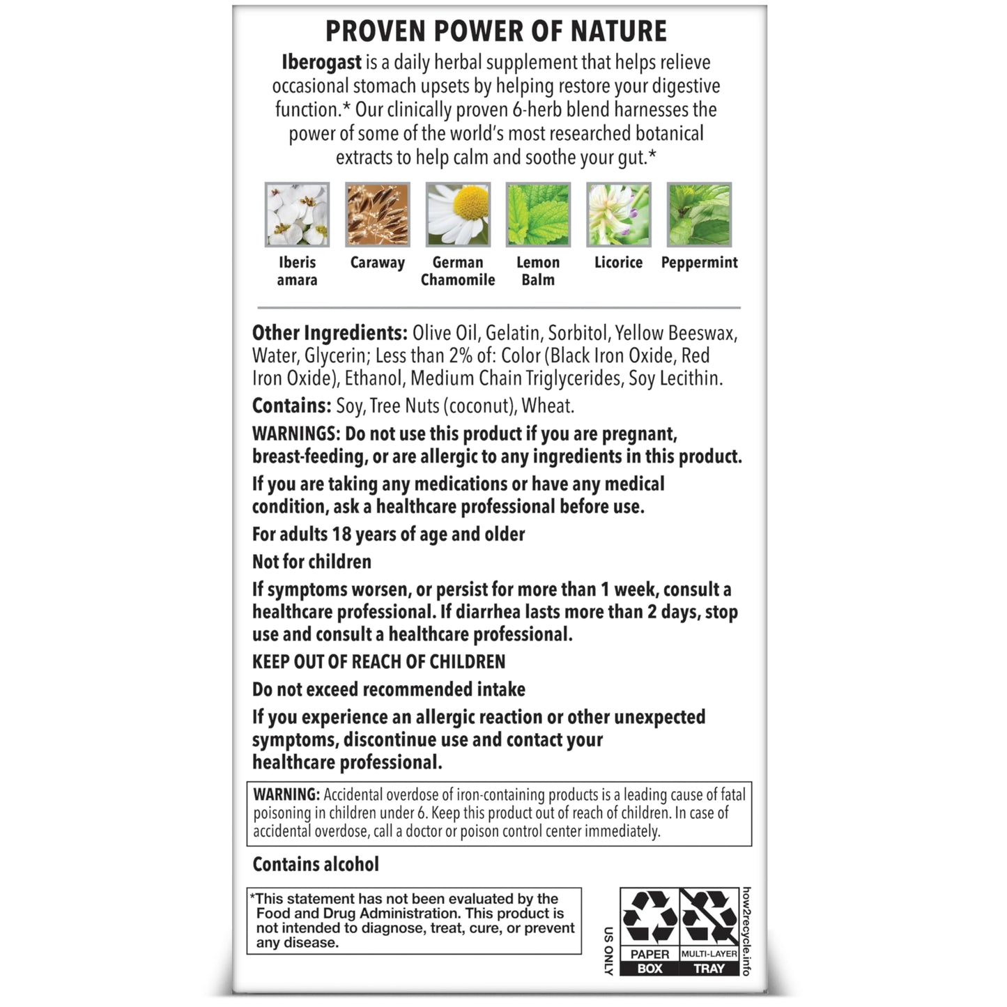 Iberogast Softgels – Herbal Digestive Relief for Occasional Upset (30 ct)