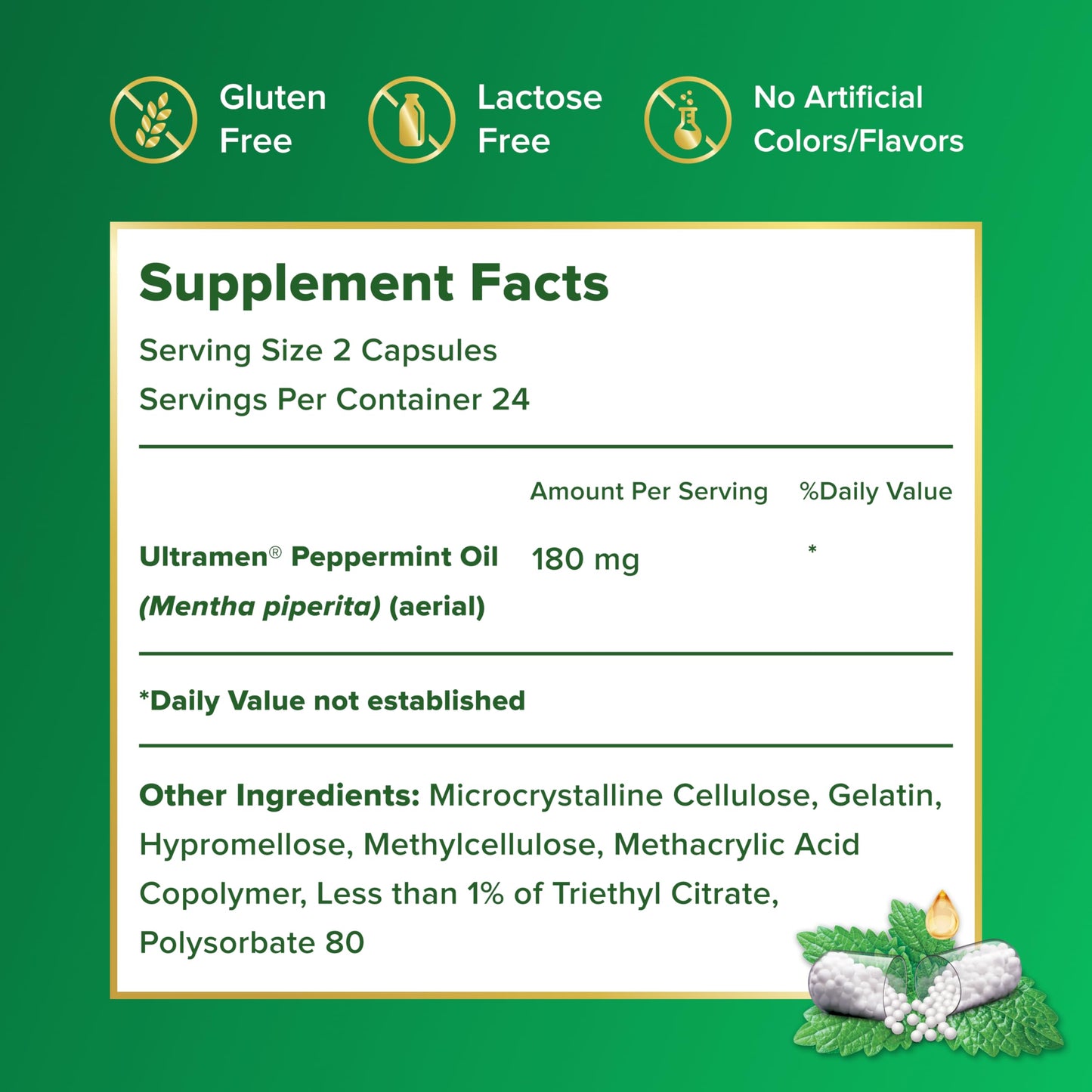 IBgard Gut Health Supplement with Peppermint Oil — 48 Capsules