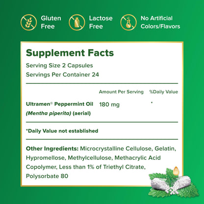 IBgard Gut Health Supplement with Peppermint Oil — 48 Capsules