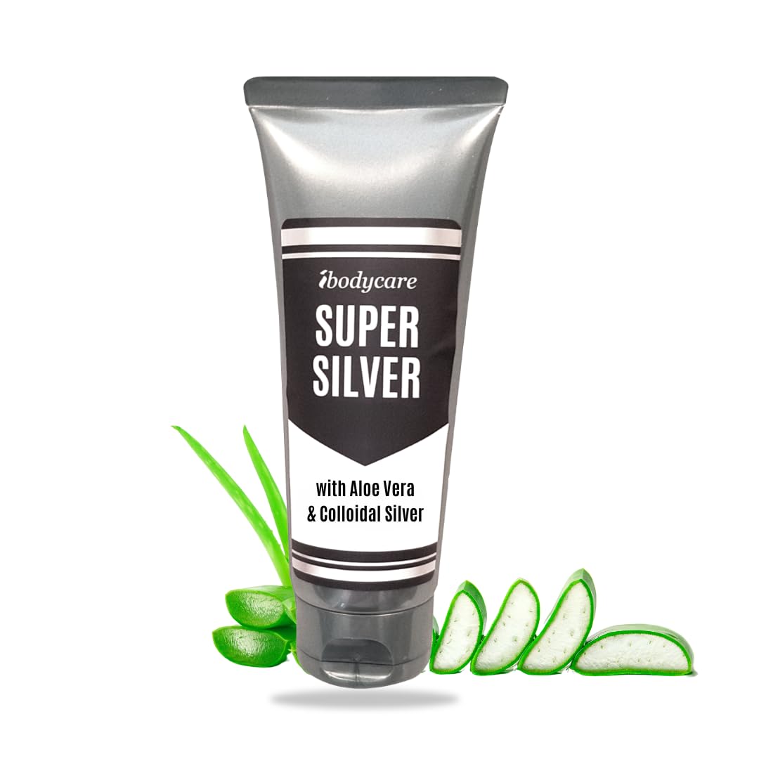 ibodycare Super Silver Colloidal Gel – 45 PPM Nano Silver Skin Gel (4 oz)