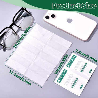 Icepac Lens Wipes for Eyeglasses – 200-Pack, 5x6 in – On-the-Go Cleaning for Glasses, Sunglasses, Phones & Cameras