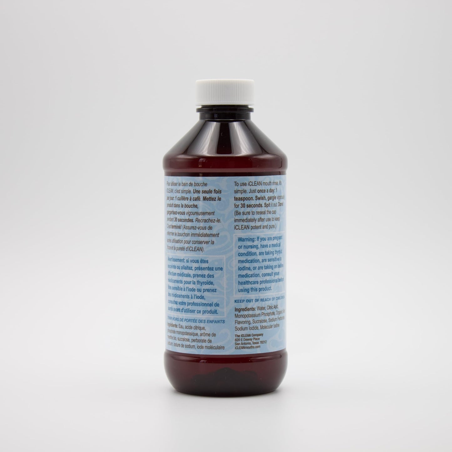iCLEAN Mouthwash - Fluoride & Alcohol-Free Rinse | Harness The Power of Iodine | Molecular Iodine Mouth Rinse for Clean Oral Care | Gargle for Bad Breath & Oral Wellness | Cleans Where Others Can't