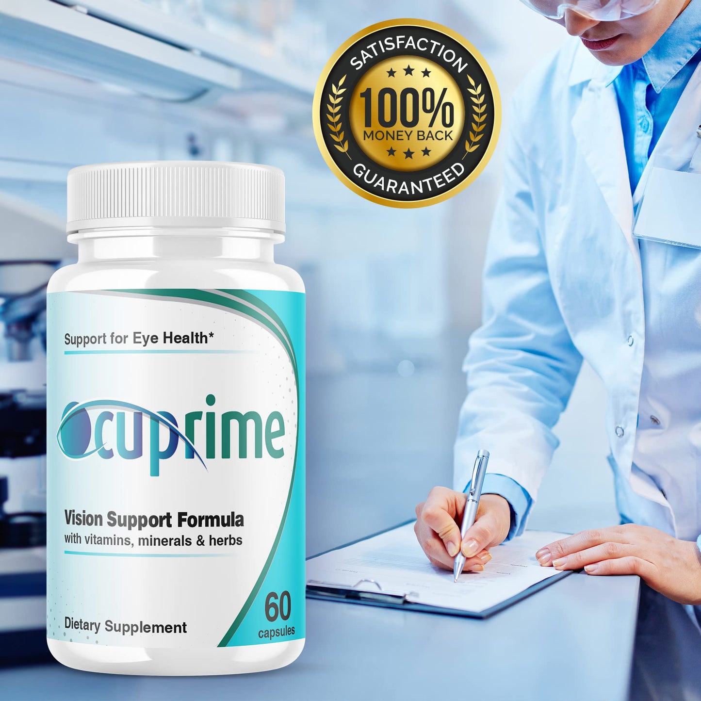 IDEAL PERFORMANCE 2-Pack Ocuprime for Eyes – Vision Pills (120 Capsules)