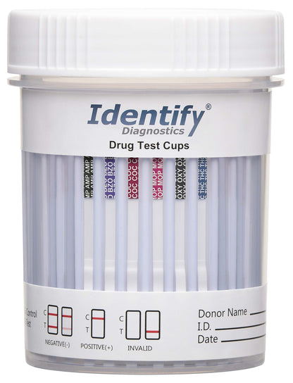 Identify Diagnostics 6-Panel CLIA-Waived Drug Test Cups – 5 Pack