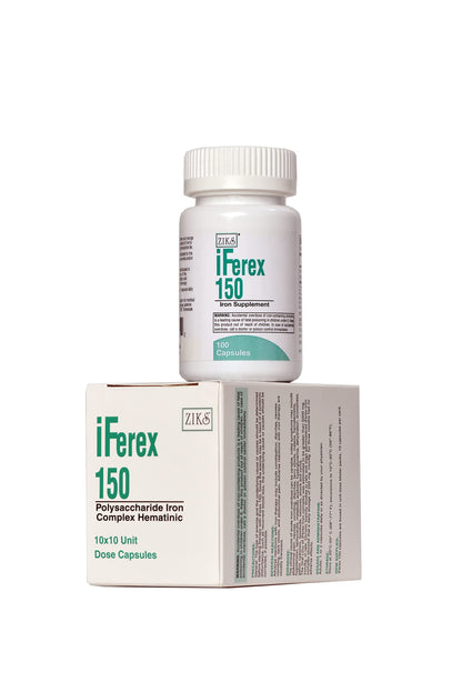 iFerex 150 - Polysaccharide Iron Complex Caps 100ct | Nnodum Pharmaceuticals