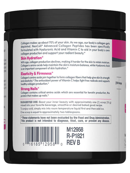 NeoCell Super Collagen Plus Powder with Vitamin C & Hyaluronic Acid