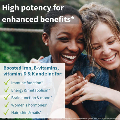 Igennus Methylated Multivitamin for Women – MTHFR, Active B-Vitamins, K2 MK7 (60 tabs)