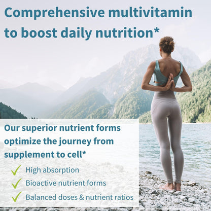 Igennus Methylated Multivitamin for Women – MTHFR, Active B-Vitamins, K2 MK7 (60 tabs)