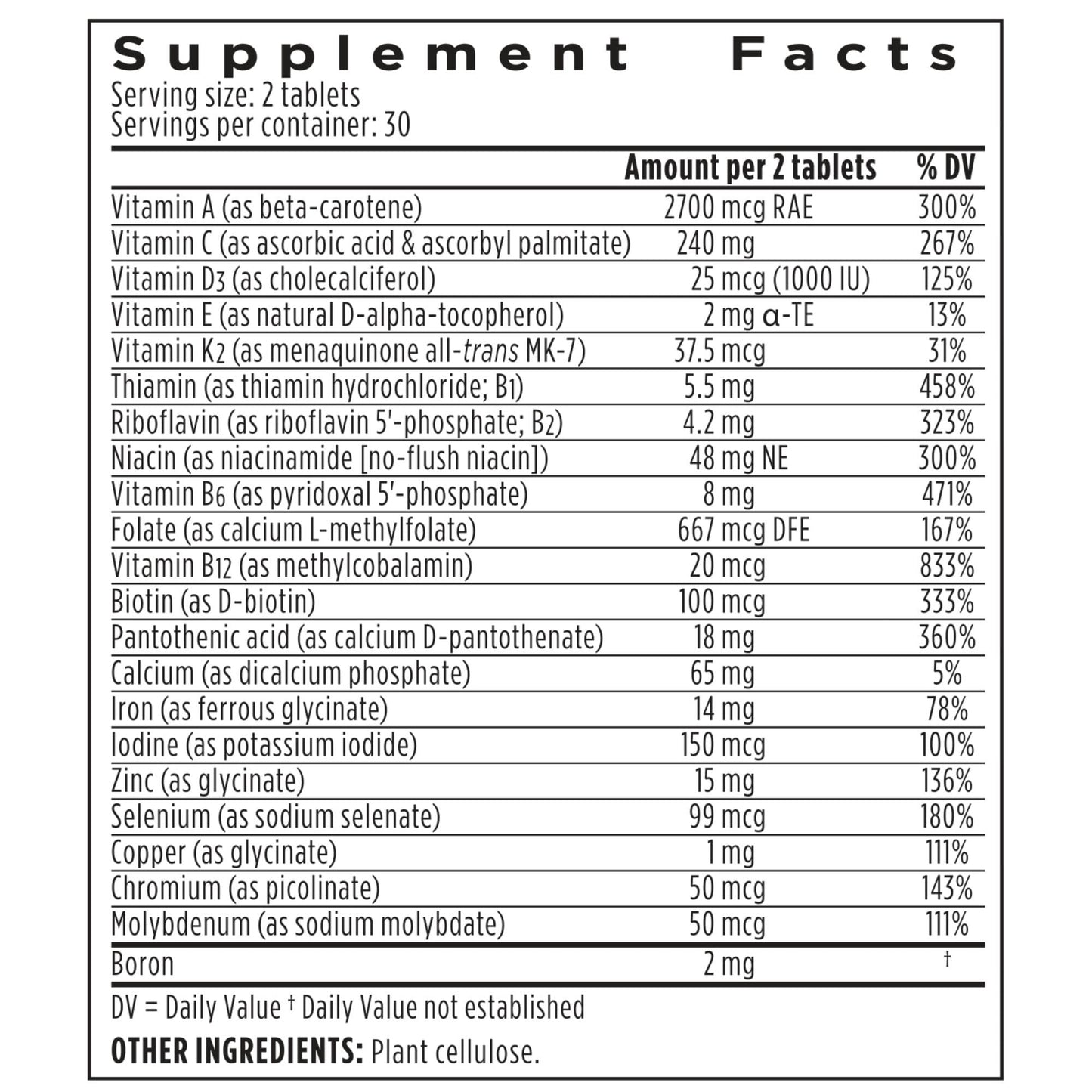 Igennus Methylated Multivitamin for Women – MTHFR, Active B-Vitamins, K2 MK7 (60 tabs)