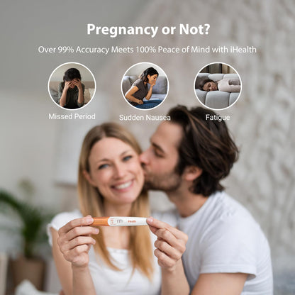 iHealth Pregnancy Test 3-Pack – Ultra-Sensitive HCG Kit, Early Detection, 6 Days Pre-Period, 99% Accurate