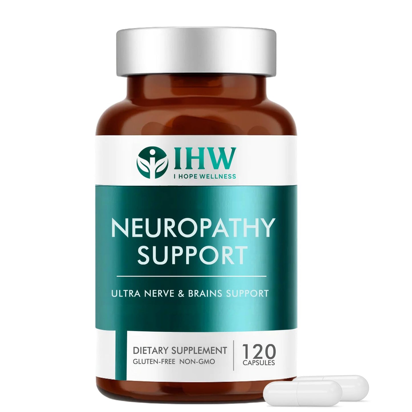 IHW Nerve Savior for Neuropathy – 120 Capsules | 600 mg Alpha Lipoic Acid & B Vitamins