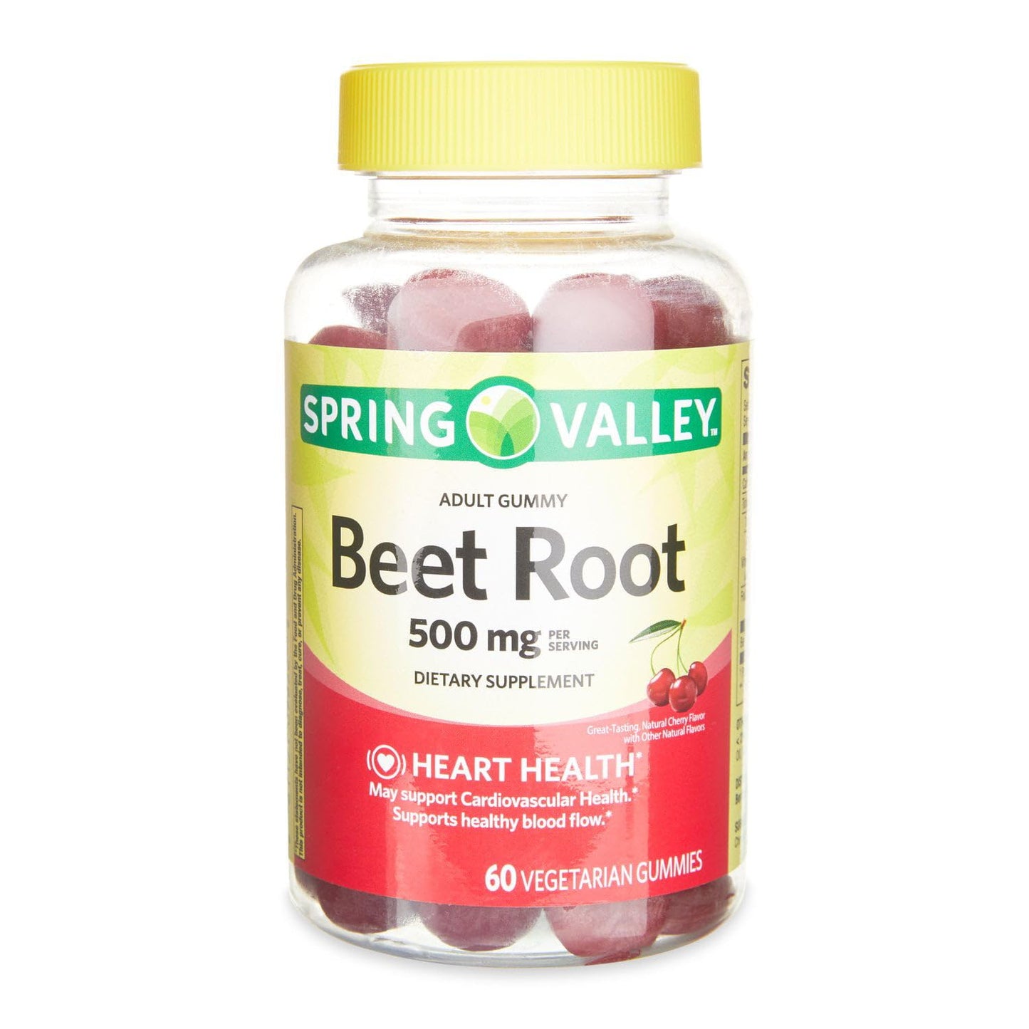 IKJ Beetroot Gummies Cherry 500 mg, 60 Count – Heart Health Support