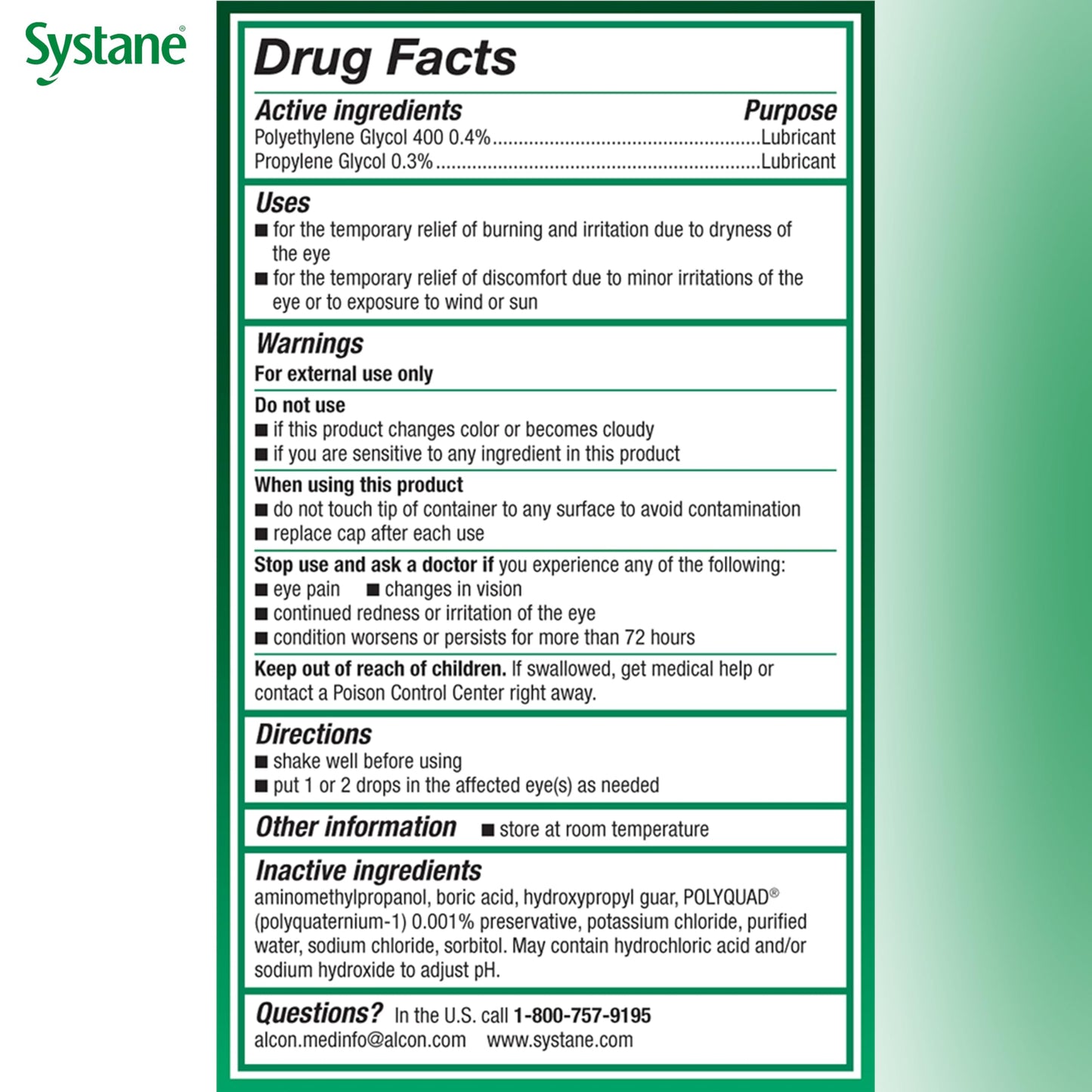 Systane Ultra Lubricant Eye Drops Twin Pack – 10 mL Each | Dry Eye Relief