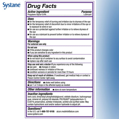 Systane Complete Lubricant Eye Drops Twin Pack — Fast Hydration & Long-Lasting Relief