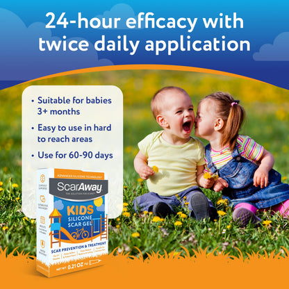 ScarAway Kids Silicone Scar Gel – Medical-Grade, 6g, Improves Scar Color & Texture