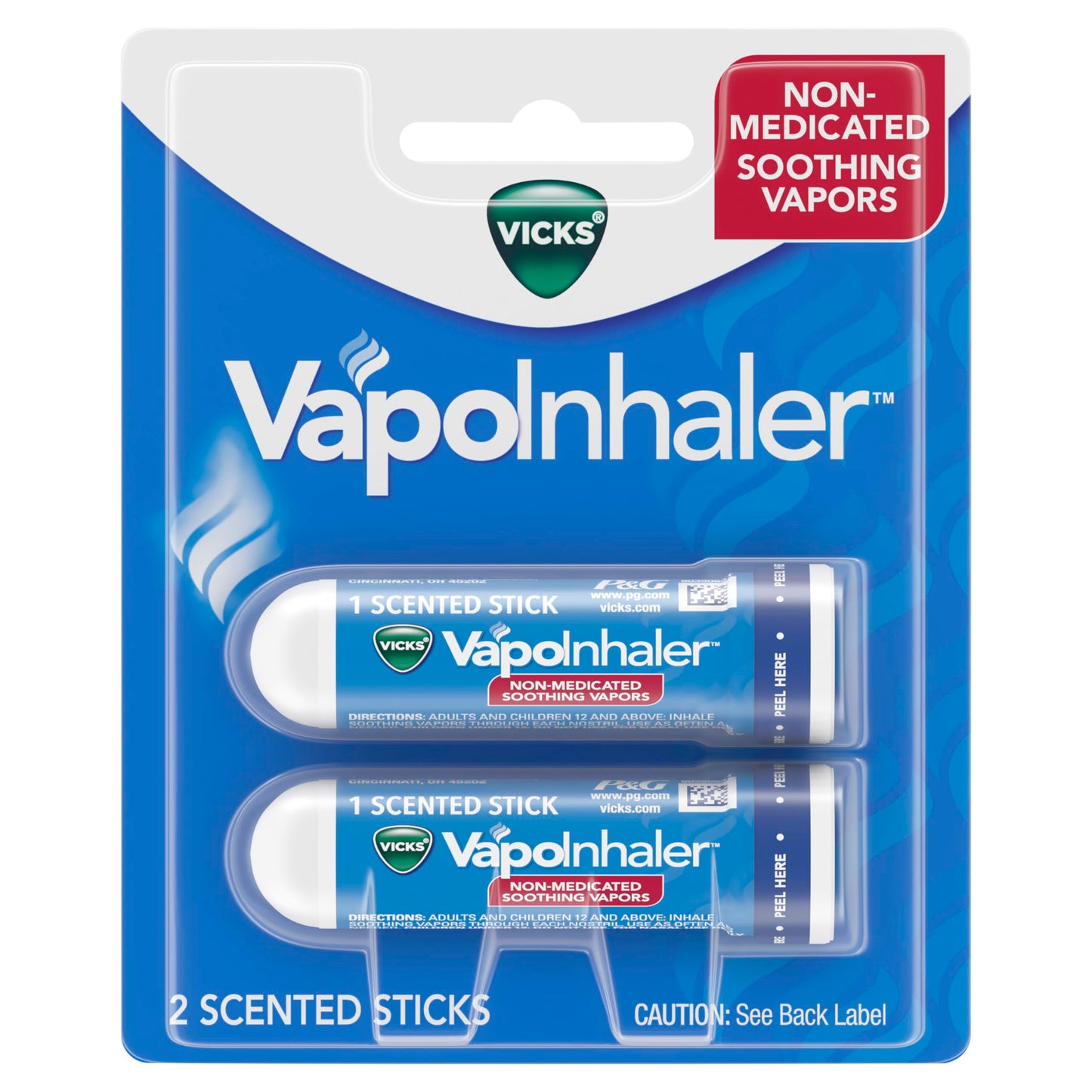 Vicks VapoInhaler – On-the-Go Non-Medicated Nasal Inhaler with Menthol Vapors