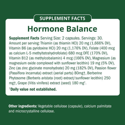 Semaine Daily Hormone Balance – Vegan Capsule for Clearer Skin, Balanced M moods & Deeper Sleep (60 ct)