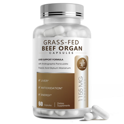 iMATCHME Grass-Fed Beef Liver Capsules for Women & Men | Hormone Balance & Energy - 60 Caps