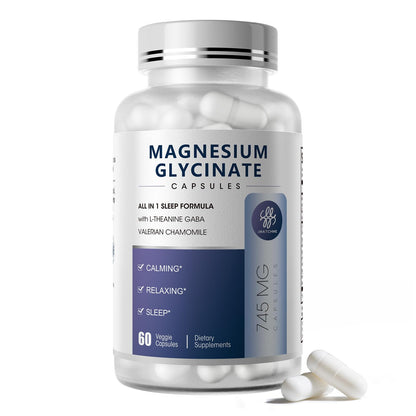 iMATCHME Magnesium Glycinate 850mg — Sleep, Calm & Immune Support | 60 Count