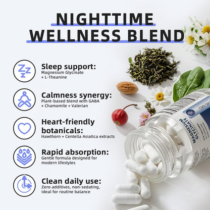 iMATCHME Magnesium Glycinate 850mg — Sleep, Calm & Immune Support | 60 Count