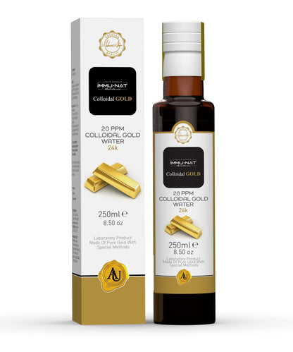 Immu-nat Colloidal Gold Water 24K 20ppm (8.5oz) – Focus, Calm & Sleep Support