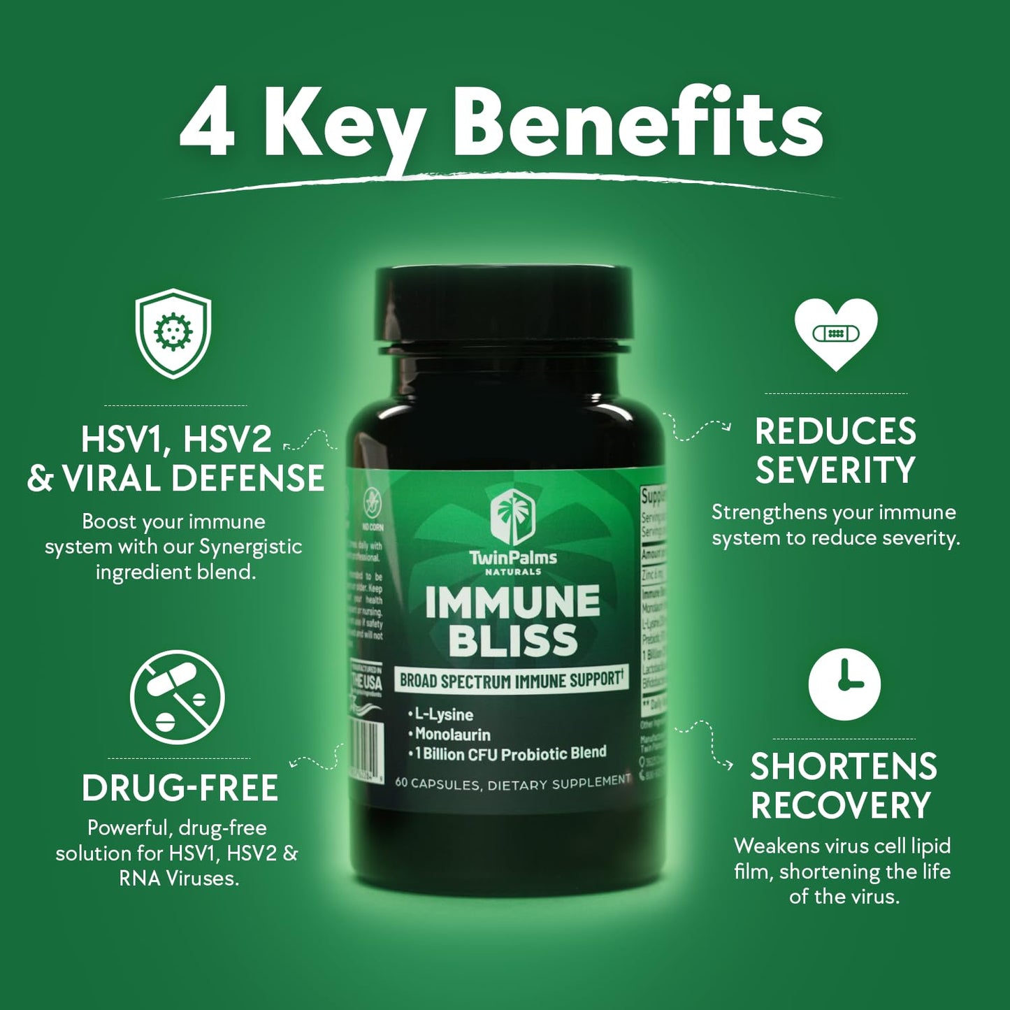 Immune Bliss – Broad Spectrum Daily Immune Support (60 Capsules)