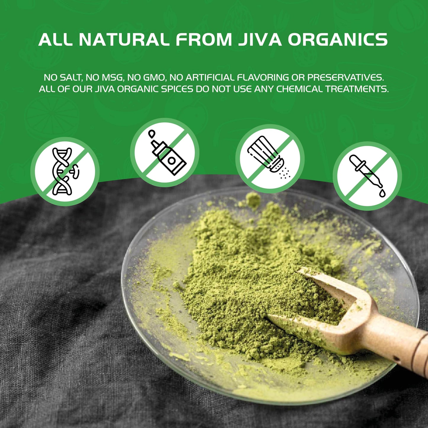 Jiva Organics Moringa Powder 1.25LB - USDA Organic Moringa Leaf Powder | Vegan