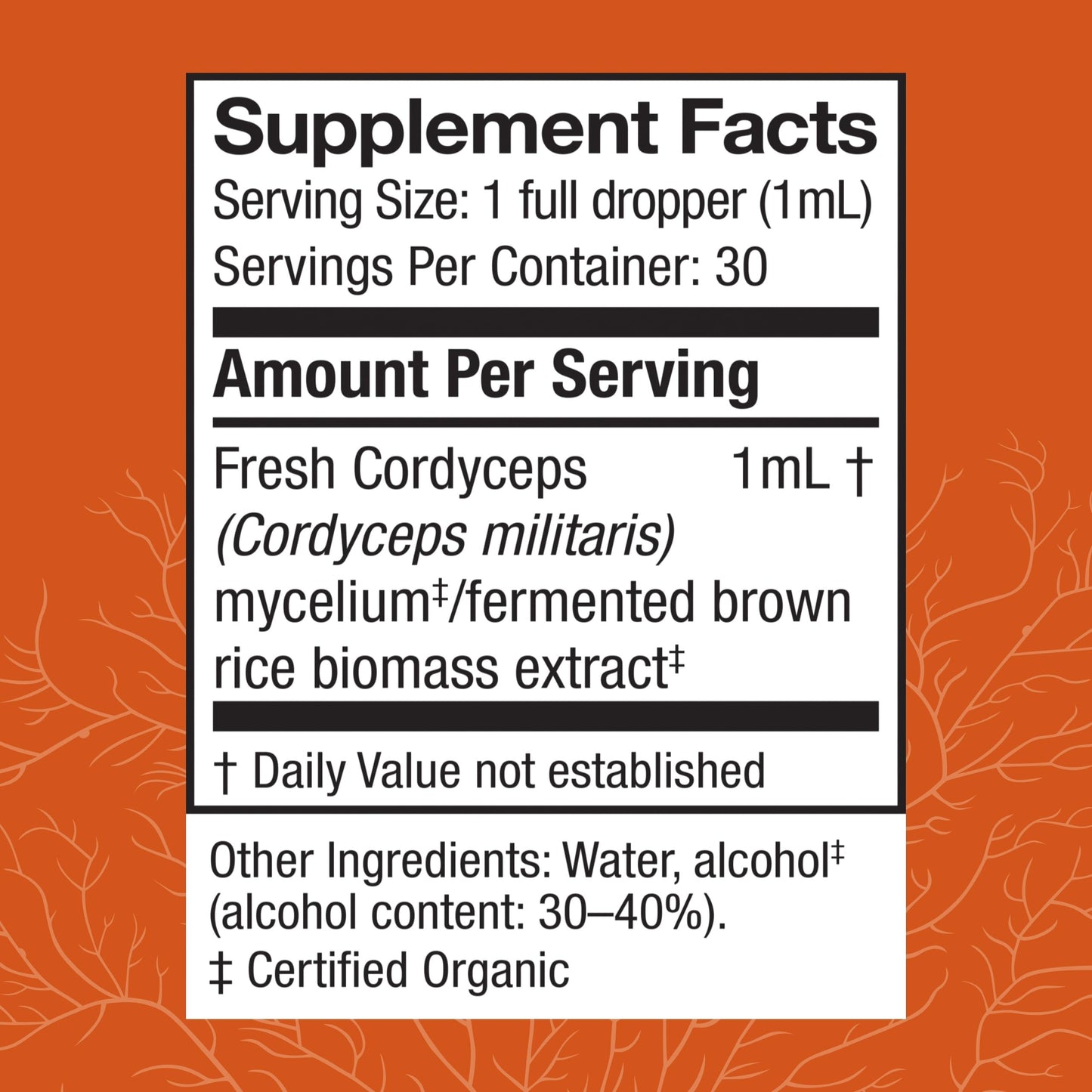 Host Defense Cordyceps Extract – Immune & Energy Support (1 fl oz)