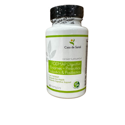 FODMAP Digestive Enzymes with Probiotics, Prebiotics & Postbiotics | Low FODMAP Certified for IBS & SIBO | Gut Health