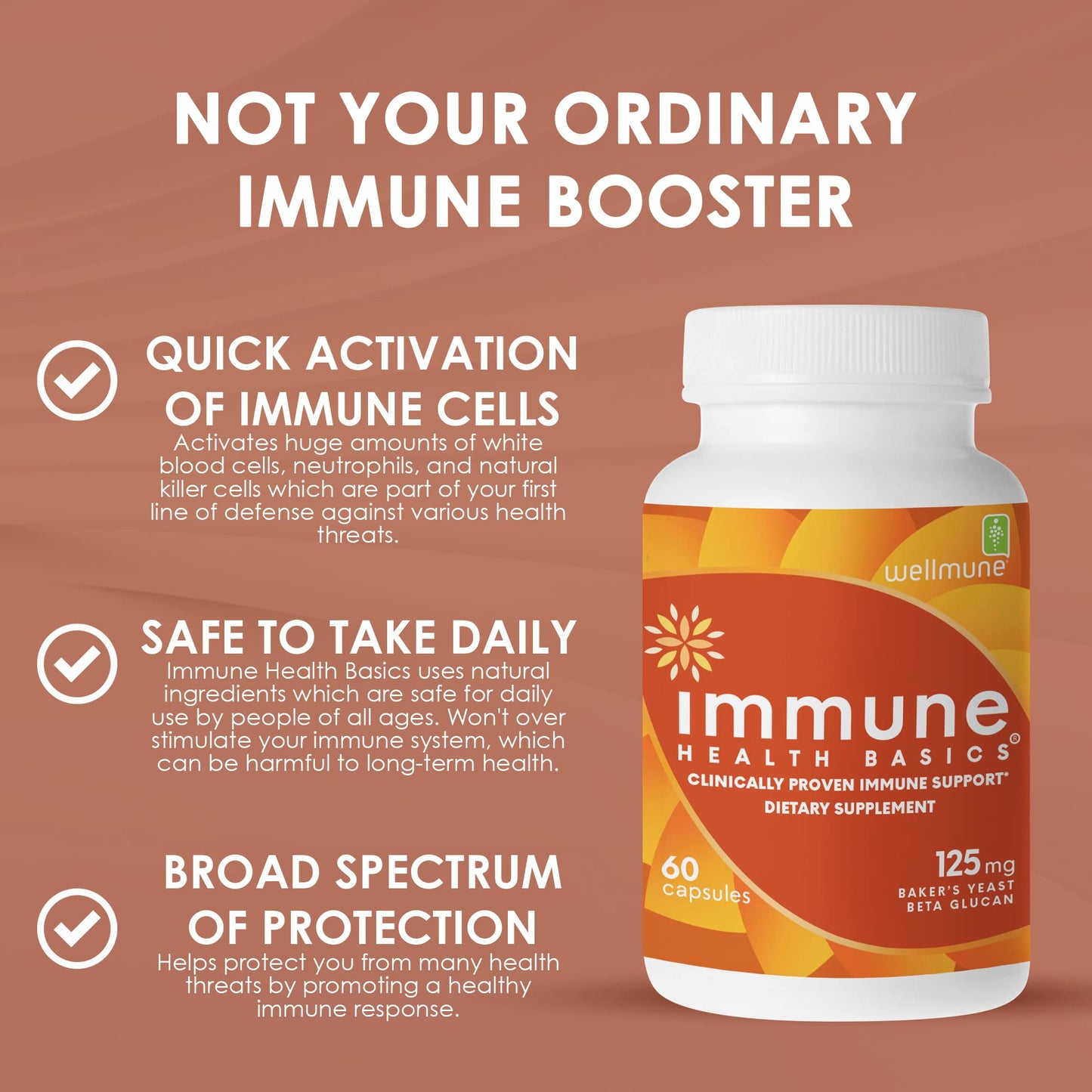 Immune Health Basics Ultra Strength Immunity - Beta Glucan 125 mg